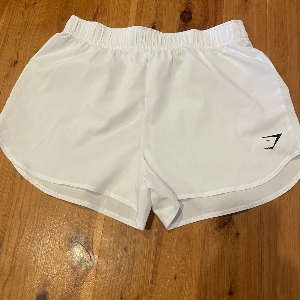 Women's White Gymshark Athletic Shorts NWOT
